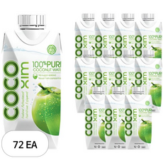코코씸 100프로 퓨어 코코넛워터, 330ml, 72개