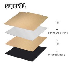 300180220235310mm PEO Bulid 플레이트 H1H K1 Max Ender 3 5 CR10 P1P X1 MK3S 업그레이드 용 자기 양면 PEY PET PEI 시트, PEI-PEI with base