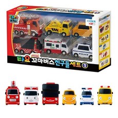 꼬마버스 친구들 6종세트 경찰차 아기장난감 986000ea (개), 본상품