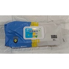 op生醫 廚房濕紙巾 加大加厚80抽 蘆薈檸檬配方 強效去污 溫和潔淨, 1個