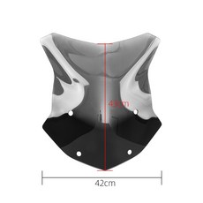 BMW 호환 R1200GS R1250GS ADV 어드벤처 LC용 R 1200 1250 GS 오토바이 윈드쉴드 윈드스크린 방풍 디플렉터, Black Smoke