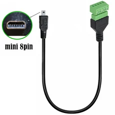 미니 8핀 마이크로 타입 C 남성 USB 2.0 카메라 변환기 Nikon Panasonic OTG 케이블 코드, 01 Mini 8p to 5Pin, 01 0.3미터