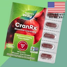 네이처스웨이 크랜알엑스 생리 크랜베리 500mg 30캡슐 Nature's Way CranRx Bioactive Cranberry 30 Capsules