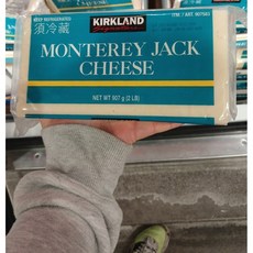 [식자재랜드] 몬테리 잭 치즈 907g 대용량 벽돌치즈 자연치즈 코스트코 커클랜드, 1개