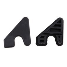 shangren 팩 2 성능 pvc 범용 카약 카누 낚시 딩기 하단 엔드 캡 보호 기어 키트 액세서리, 블랙