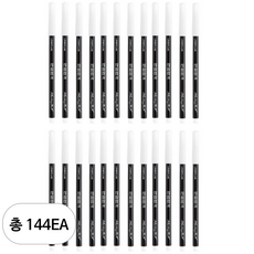 라인플러스 만점합격 컴퓨터용 싸인펜, 흑색, 144개