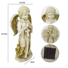 진심글로벌 묘지화병 묘지화분 화병조화 묘지돌화병, 1개, 십자가 천사