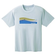 mont-bell Wickron 中性款 皮艇圖案 短袖排汗衣 1114722 抗UV 淺藍色