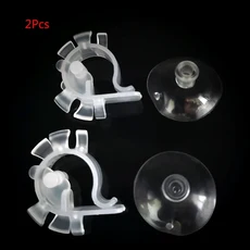 플라스틱 수족관 물 튜브 홀더 파이프 호스 마운트 브래킷 4 ~ 6mm 고정 클립 물고기 탱크 클램프 뜨거운, 01 2Pcs