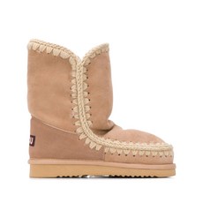 모우 우븐 디테일 부츠