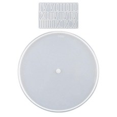 Veemoon 레진 캐스트 시계 몰드 실리콘 에폭시 주조 시계 몰드 핸드메이드 DIY 로마 숫자 벽 다이얼 키트 라운드 다이얼 공예 제작 도구 세트 가정용 벽걸이 장식품, Veemoon 레진 캐스트 시계 몰드, 실리콘 에폭시