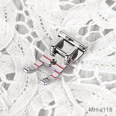 JSTrading 가정용 미싱 노루발 60종, MH-a118 레드 스테치 노루발-1/4인치 (원터치), 1개