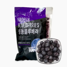 솜 냉동블루베리 / [아이스박스포장], 1개, 1kg