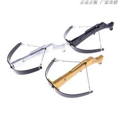 이쑤시개 석궁 미니 샷 블랙 활 크로스 미니어처 메탈 상품 보우, 1개, C_금색 활+이빨 현물