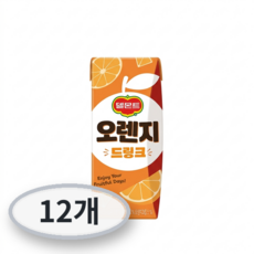 델몬트 드링크팩 오렌지 190ml, 12개