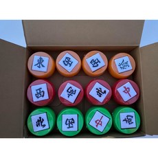 圍城 麻將方向環 26mm 風庄方位骰子, 1個, 綠色, 綠色