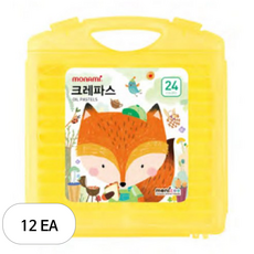 모니주 가방 크레파스 옐로우, 24색, 12개