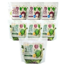 데이밀 자연을담은 샐러드 실속 혼합구성 100g 국내산 야채믹스, 드레싱없음, 7개