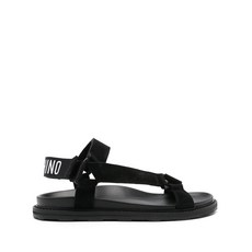 모스키노 로고 자카드 샌들