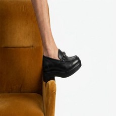 1991-BLACK MF 1991 글랜데일 소가죽 베이직 홀스빗 로퍼 밴타블랙 - BLACK 마이애미프로젝트