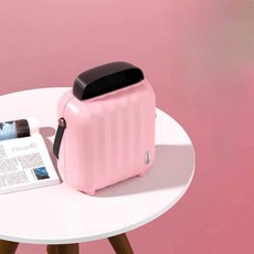 초경량 가정용 히터 온풍기 휴대용 사무실 캠핑 미니 난로 원룸 데스크탑, 01. 핑크