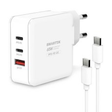 스마텍 휴대용 초고속 3포트 65C타입 충전기 STPD-ND65(CT), 1개, 화이트(STPD-ND65CT) 가전디지털/휴대폰 액세서리 반품 최저가 10,880원