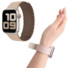 나벤토 애플워치 실리콘 스트랩 스포츠 마그네틱, 1개, 초콜릿밀크티