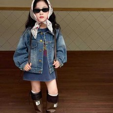女童韓系牛仔外套