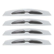 HARFINGTON 자동차 도어용 보호 반사 스티커 4개 긁힘 방지 스티커 자국이 남지 않는 자동 필름 범용 차량 장식 액세서리 모든 자동차용 브라이트 옐로우 1720, 화이트