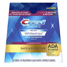 크레스트 3D 화이트 럭스 화이트스트립 트리트먼트 28개입 Crest White Luxe Whitestrip Teeth Whitening Kit Glamorous White 1, 1개, 1g