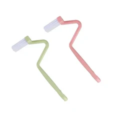 1/2/3 곡선 화장실 브러시 긴 손잡이 청소 가정용 딥 도구 욕실 액세서리, 02 Pink