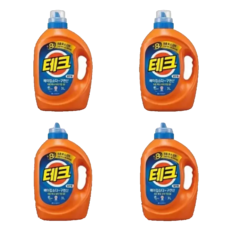 테크 베이킹소다 구연산 액체세제 일반용 x 4개, 3L, 1개