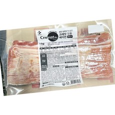 쉐프솔루션 냉동 베이컨 1kg 업소용 냉장 식품 식당 사장님, 1개