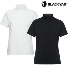 [블랙야크]25년SS 하절기 여성 린넨라이크 카라 반팔티 1BYKTMU508