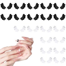 네일 파츠 날개 네일 파츠 천사의 날개 네일 데코 파츠 입체 날개 20쌍의 작은 악마 날개 천사의 날개 흰색 검정색 3D 네일 아트 파츠 스타일리시 귀여운 DIY 네일 장식