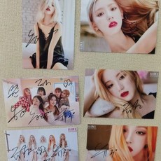Gidle 親筆簽名照 粉絲應援周邊 收藏紀念, 1個, 6寸一張（可選）
