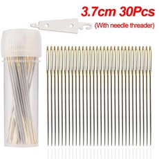 30 개/상자 골드 테일 바느질 바늘 NO.22/24/26 자수 패브릭 크로스 스티치 다닝 바늘 스테인레스 스틸 DIY 공예 도구, 24호 30개