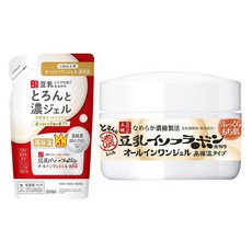 나메라카혼포 두유 이소플라본 함유 올인원 젤 고보습 타입 100g + 리필용 100g, 1개, 200g