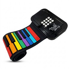 정리끝 멜로우딩동 어린이 장난감 피아노 실리콘 건반, 1개, 레인보우