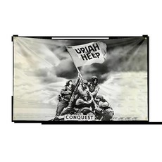 헤비 록 밴드 플래그 폴리 에스터 디지털 인쇄 배너 침실 벽 예술 야외 태피스트리, 1개, 3. ZH7826