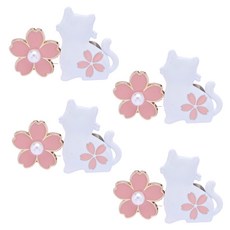 고양이 요술 바지 청바지 허리 조절 수선 단추, 4개, 화이트