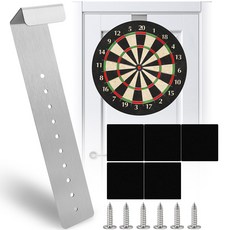 다트판 브래킷 벽걸이 브래킷 키트 다트판 걸이 키트 다트판 장착 브래킷 강철 다트판용 다트판 벽걸이 브래킷 (나사 포함 에바 패딩), 1개