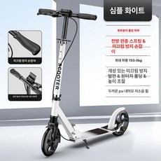 두발 킥보드 성인 퀵보드 묘기 스턴트 스턴트스쿠터 묘기용 수동 스쿠터, 1개, 200 쇼크 업소버 더블 브레이크