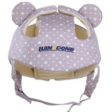 KIDS PARK 歐美升級款嬰兒學步防撞帽, 1個, K雪花灰