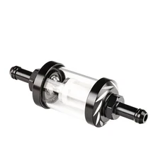 오토바이 ATV 범용 연료 필터 가솔린 연료 라인용 세척 가능한 필터 50CC 500CC 오토바이 및 ATV와 호환 가, 06 black