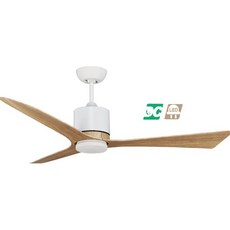 （修一）穩帝士吊扇60吋 原木白 DC吊扇 3D葉片 直流變頻 吊扇燈 LED 16／三色光 遙控 台灣製造, 柚木黑