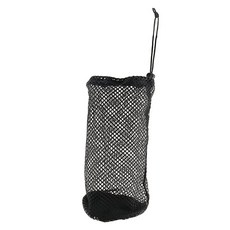 MEETOOT 블랙 나일론 메시 골프 파우치 - 48-56개의 골프공 운반 조절 가능한 드로스트링 유니 골퍼, MEETOOT 블랙 나일론 메시 골프 파우치 - 48-