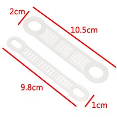 20 50개 고무 옷걸이 방지 가정용 스트립 욕실용 미끄럼 그립 투명, 20Pcs White, China Mainland, 에스