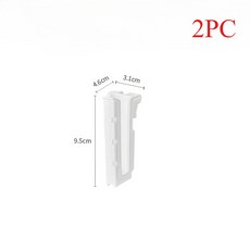 무타공 컵 걸이 랙 벽걸이형 배수 거꾸로 수납 거실 주방용 다기능 거치대, 2pcs