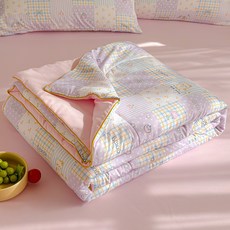 물세탁 가능한 면 여름용 이불 에어컨 이불 세탁기 사용 가능한 얇은 이불, 150*200cm 싱글 여름 이불, 어린이 퍼즐